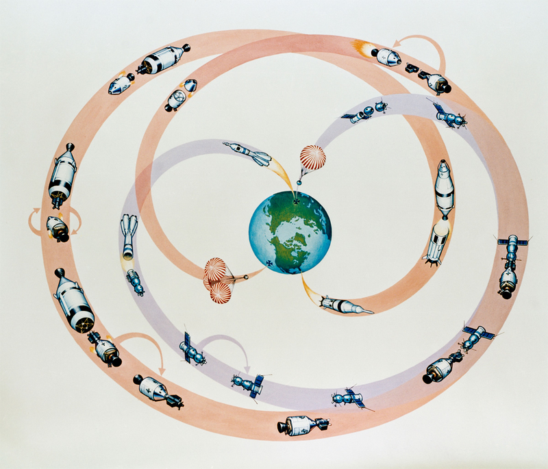 Illustration for article titled The Forgotten Space Artist Who Envisioned the End of the Space Race